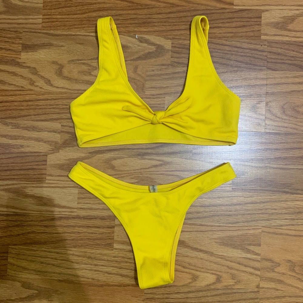 Zaful yellow bikini swimsuit